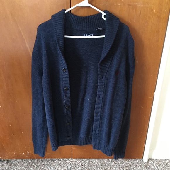 Chaps Button Down Sweater - Picture 4 of 5